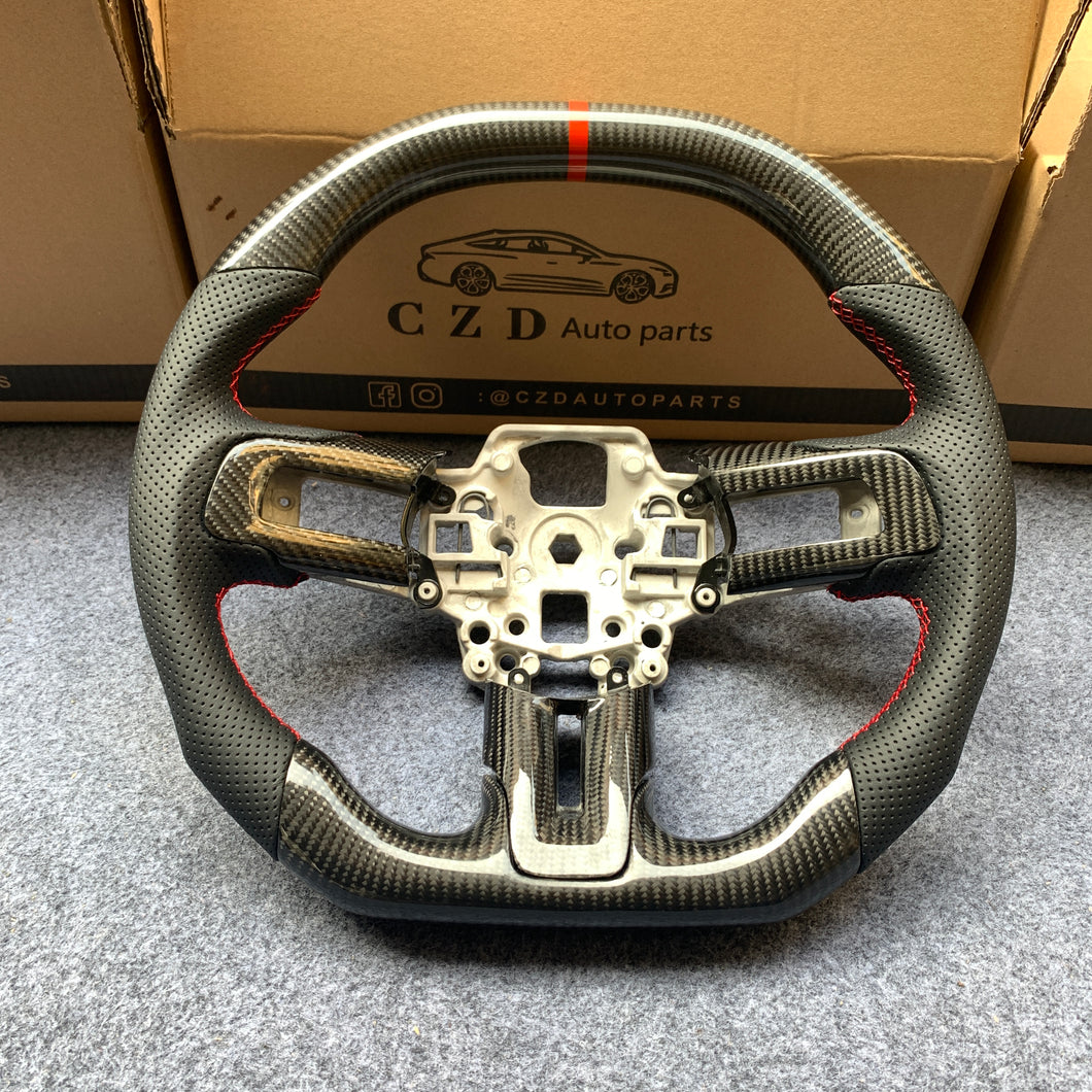 CZD 2015-2017 ford mustang GT carbon fiber steering wheel