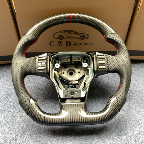 CZD Nissan Skyline 350GT/V35 2003-2006 carbon fiber steering wheel