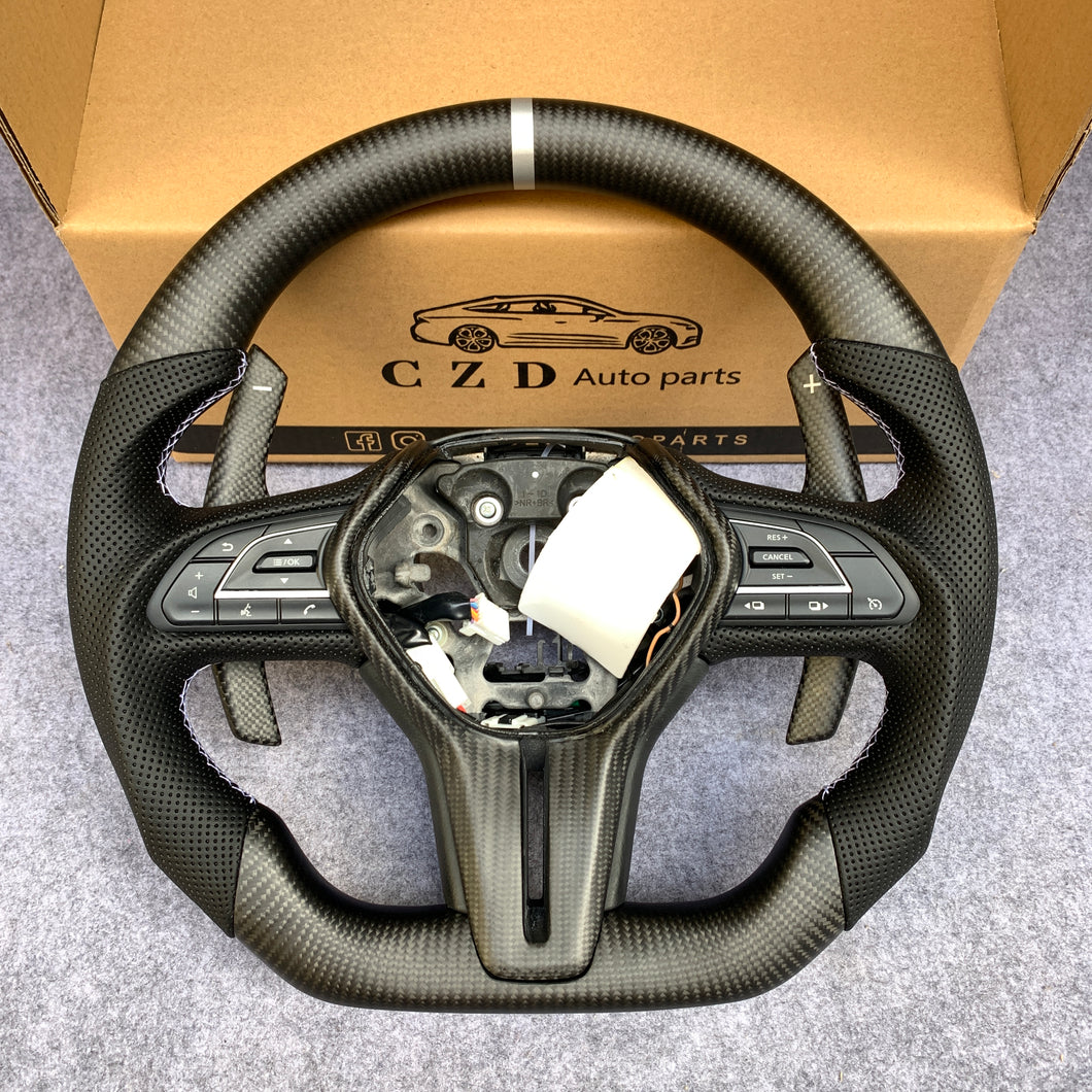 CZD 2017-2020 Infiniti Q60/Q50 carbon fiber steering wheel