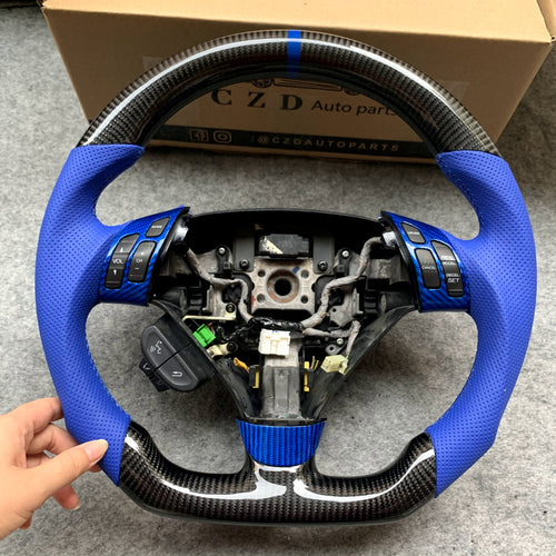 Custom For Acura TSX Accord coupe Racing steering wheel with blue design