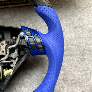 Custom For Acura TSX Accord coupe Racing steering wheel with blue design