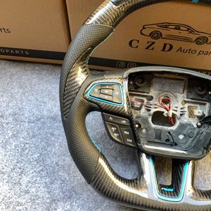 CZD Focus MK3 2015/2016/2017/2018 carbon fiber steering wheel