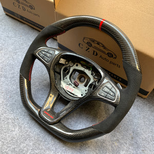 CZD 2015-2020 Mercedes-Benz C-Class C180/C300 carbon fiber steering wheel