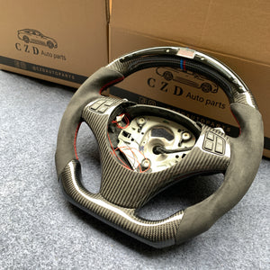 CZD For BMW E90/E91/E80/E87 2006-2011 carbon fiber steering wheel with Alcantara