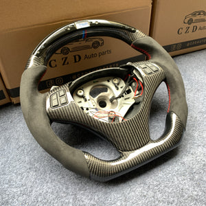 CZD For BMW E90/E91/E80/E87 2006-2011 carbon fiber steering wheel with Alcantara