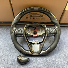 Load image into Gallery viewer, CZD 2018/2019/2020/2021/2022/2023 Toyota Camry xse/se/trd carbon steering wheel with JPLED