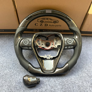 CZD 2018/2019/2020/2021/2022/2023 Toyota Camry xse/se/trd carbon steering wheel with JPLED