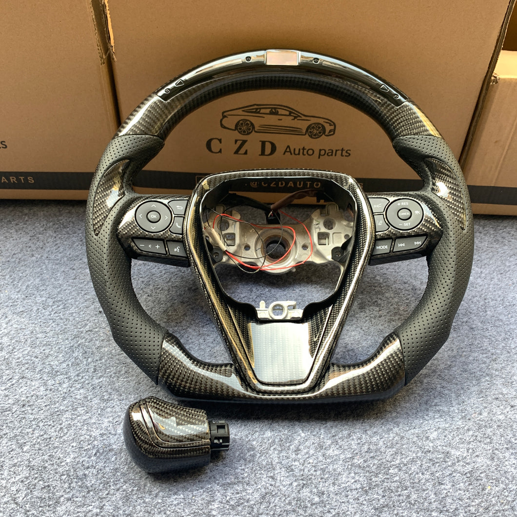 CZD Toyota 8th Gen Camry 2018/2019/2020/2021/2022 carbon fiber steering wheel