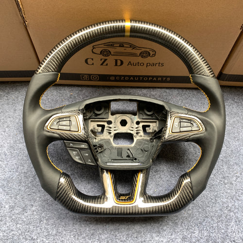 CZD Focus MK3 2015-2018 carbon fiber steering wheel