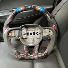 Load image into Gallery viewer, CZD Dodge Challenger/Charger/SRT/ R/T 2015-2021 red flake forged carbon fiber steering wheel