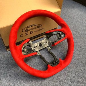 CZD Honda FK8/Civic/FK7 2016/2017/2018/2019/2020/2021 steering wheel with full red Alcantara