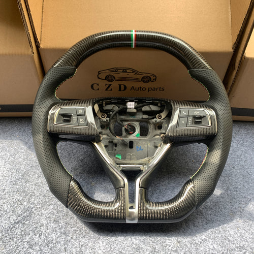 CZD Maserati Ghibli /Levante /Quattroporte carbon fiber steering wheel Flat top