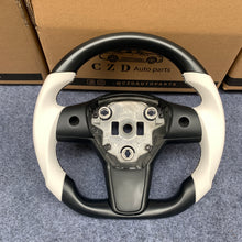 Load image into Gallery viewer, CZD Tesla model 3/model Y steering wheel with matte black