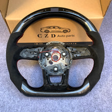 Load image into Gallery viewer, CZD Audi B9 A4 Avant steering wheel carbon fiber with LED