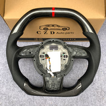 Load image into Gallery viewer, CZD-2008/2009/2010/2011/2012/2013/2014/2015 Audi B8 A4/A5/S4/S5/RS5/SQ5/Q5 carbon fiber steering wheel