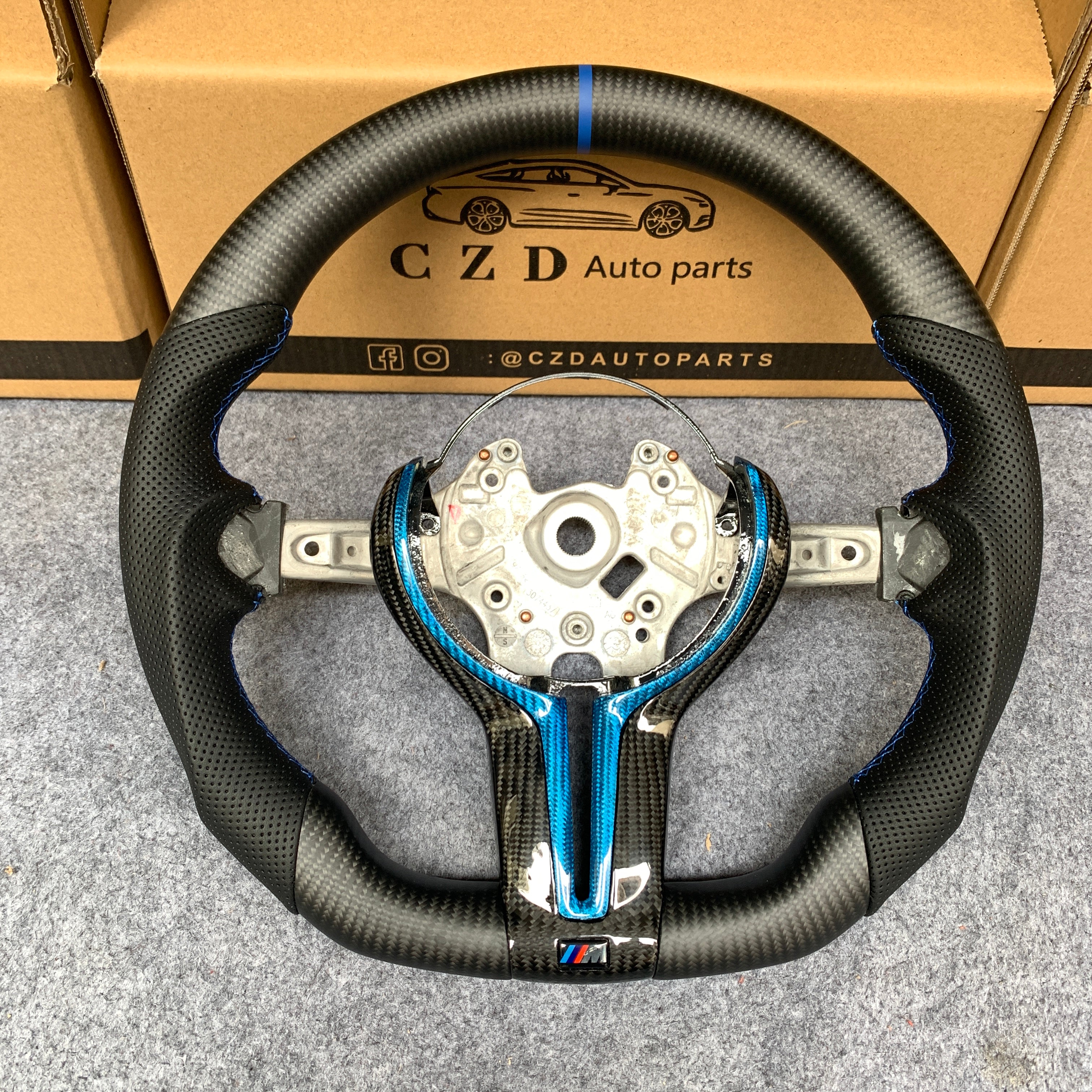 CZD BMW M2/M3/M4 black matte carbon fiber steering wheel – CZD Autoparts