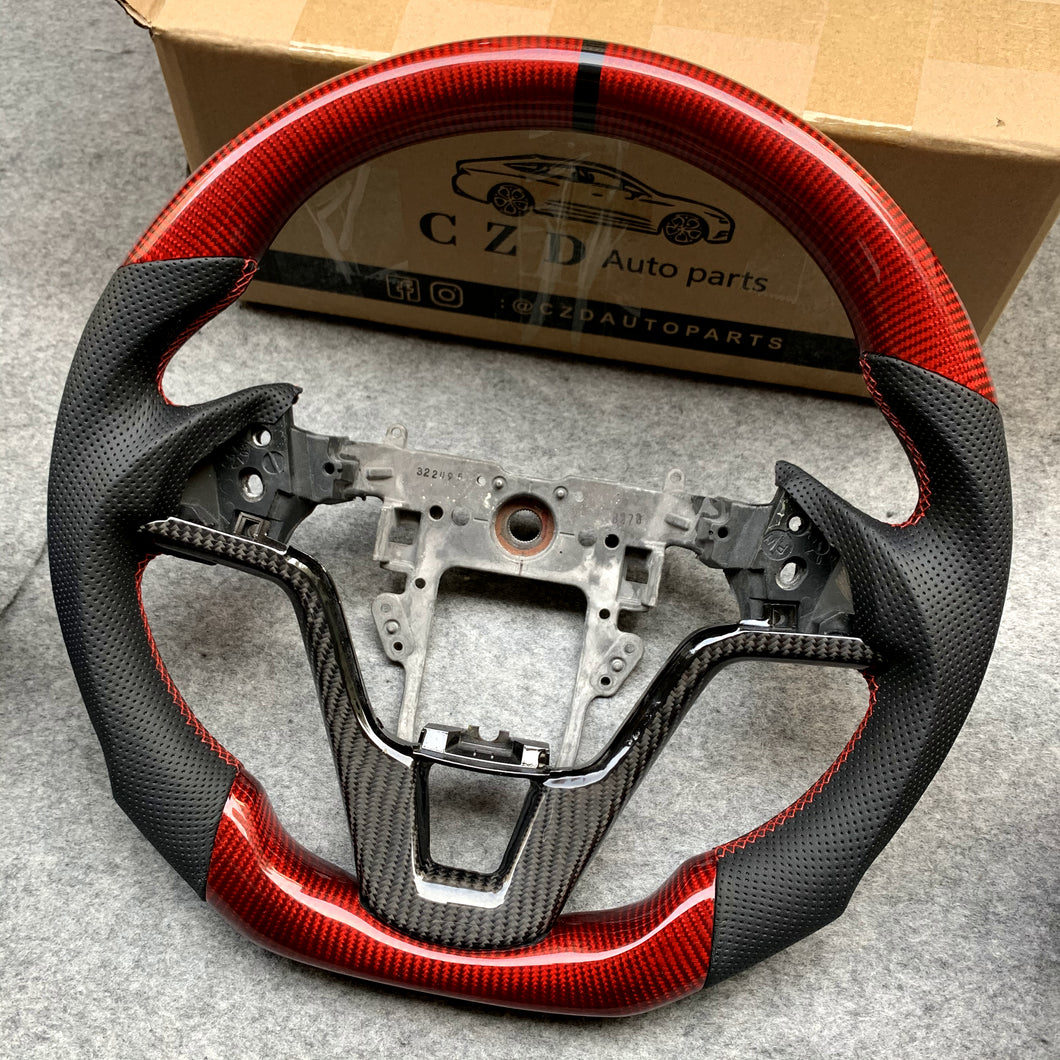 CZD Carbon fiber Steering Wheel for HondaCR-V 2007 2008 2009 2010 2011