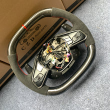 Load image into Gallery viewer, CZD Chevrolet Corvette C8 carbon fiber steering wheel with Alcantara