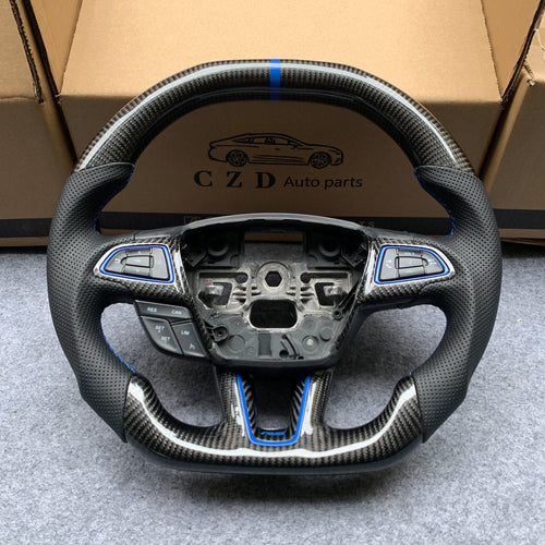 CZD Focus MK3 2015/2016/2017/2018 carbon fiber steering wheel