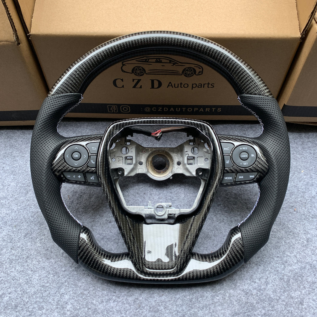 CZD Toyota Avalon 2019/2020/2021 carbon fiber steering wheel