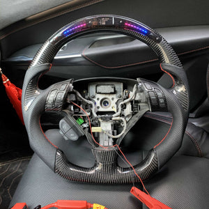 Custom For 7gen Honda Accord coupe Acura TSX Cl7 Cl9 Racing steering wheel With JP LED