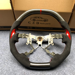 CZD Toyota tundra 2007-2013 carbon fiber steering wheel flat top and flat bottom