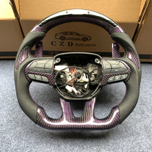 Load image into Gallery viewer, CZD Dodge Challenger/Charger 2015-2021 purple wire carbon fiber steering wheel with LED