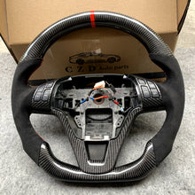 Load image into Gallery viewer, HONDA Crv Full Carbon Fiber Steering Wheel with Alcantara-CZD