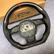 Load image into Gallery viewer, CZD  Audi S4 B8 steering wheel with carbon finer