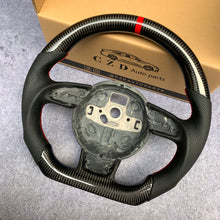 Load image into Gallery viewer, CZD  Audi S4 B8 steering wheel with carbon finer