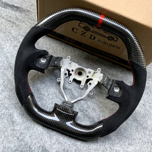 For 2008-2014 Subaru STI/WRX Carbon Fiber Steering Wheel