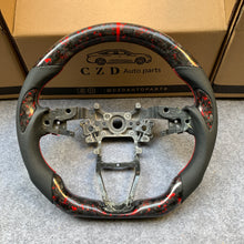 Load image into Gallery viewer, CZD Honda accord 2018/2019/2020/2021 red flake forged carbon fiber steering wheel core