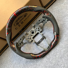 Load image into Gallery viewer, CZD Honda accord 2018/2019/2020/2021 red flake forged carbon fiber steering wheel core
