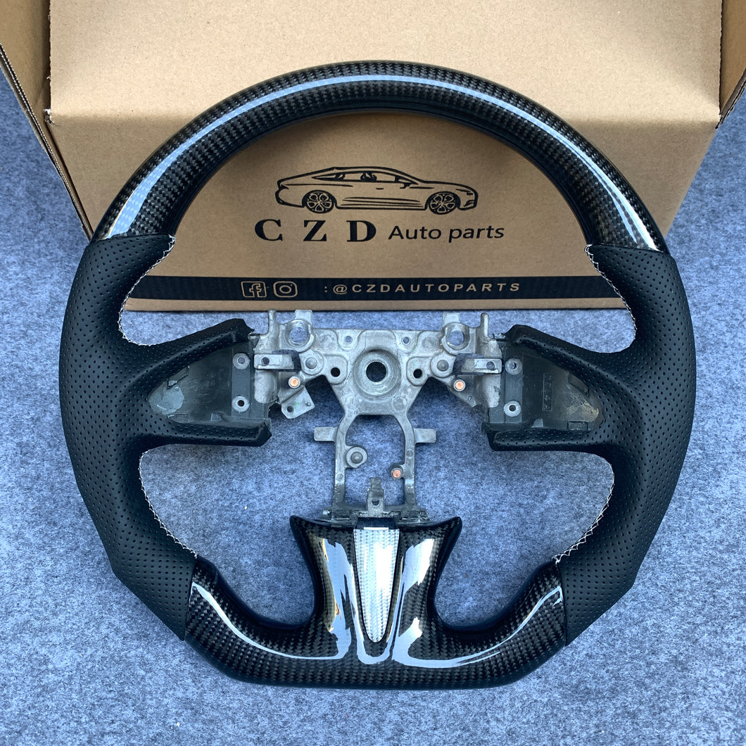 CZD Infiniti Q50 2014/2015/2013/2017 steering wheel with carbon fiber