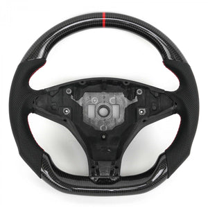 Custom For Tesla Model S Carbon Fiber Steering Wheel Round top