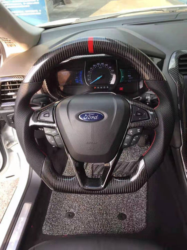CZD 2013-2018 Ford Fusion/Mondeo /EDGE carbon fiber steering wheel
