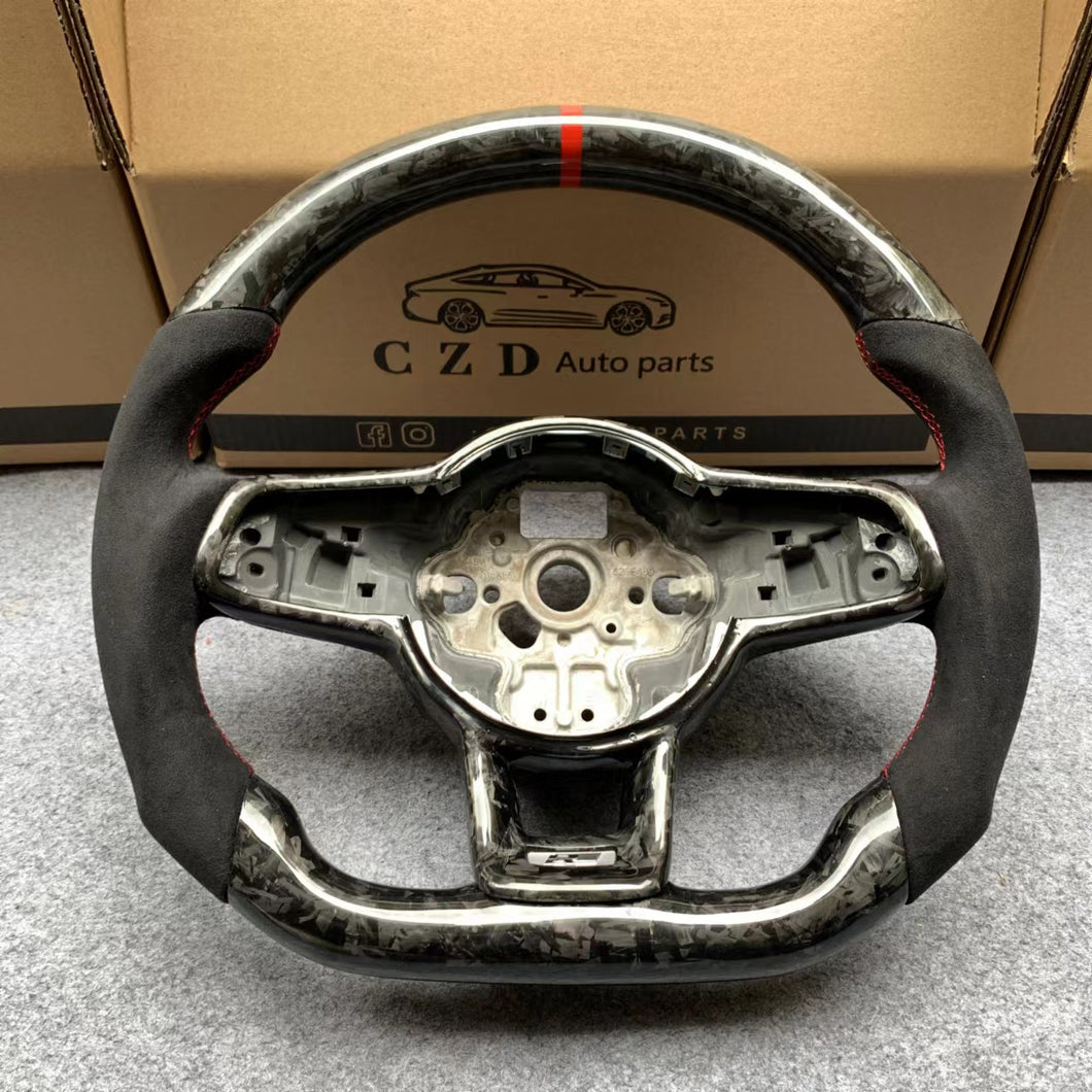 CZD VW Golf R MK7/MK7.5 carbon fiber steering wheel