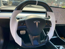 Load image into Gallery viewer, CZD Tesla model 3/model Y with real carbon fiber steering wheel