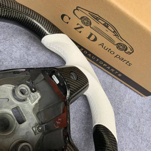 CZD Tesla model 3/model Y with real carbon fiber steering wheel