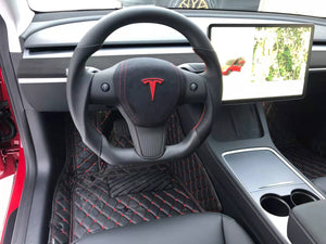 CZD Tesla Model Y/Model 3 with real carbon fiber steering wheel