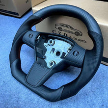 Load image into Gallery viewer, CZD Tesla Model Y/Model 3 with real carbon fiber steering wheel
