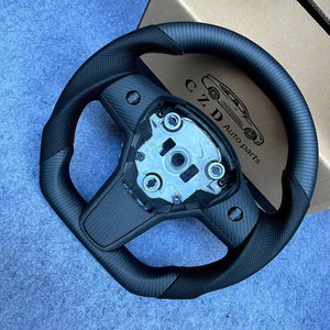 CZD Tesla Model Y/Model 3 with real carbon fiber steering wheel