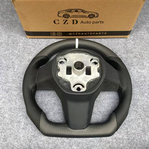 CZD Tesla model 3/model Y carbon fiber steering wheel with matte design