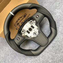 Load image into Gallery viewer, CZD Tesla model 3/model Y carbon fiber steering wheel with matte design