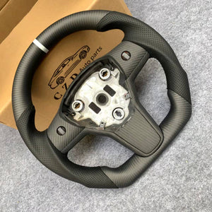 CZD Tesla model 3/model Y carbon fiber steering wheel with matte design