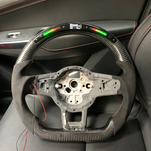 CZD VW Golf GTI MK7/MK7.5 carbon fiber steering wheel with LED