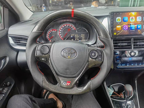 CZD 2020-2021 Toyota Vios/Corolla carbon fiber steering wheel