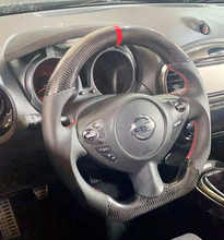 Load image into Gallery viewer, CZD Nissan Juke/370Z Nismo/Z34 /Maxima carbon fiber steering wheel