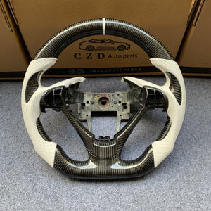 CZD Acura ILX/RDX carbon fiber steering wheel with double carbon thumb grips
