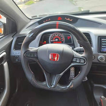 Load image into Gallery viewer, CZD-2008-2011 Honda civic /8th Gen civic carbon fiber steering wheel